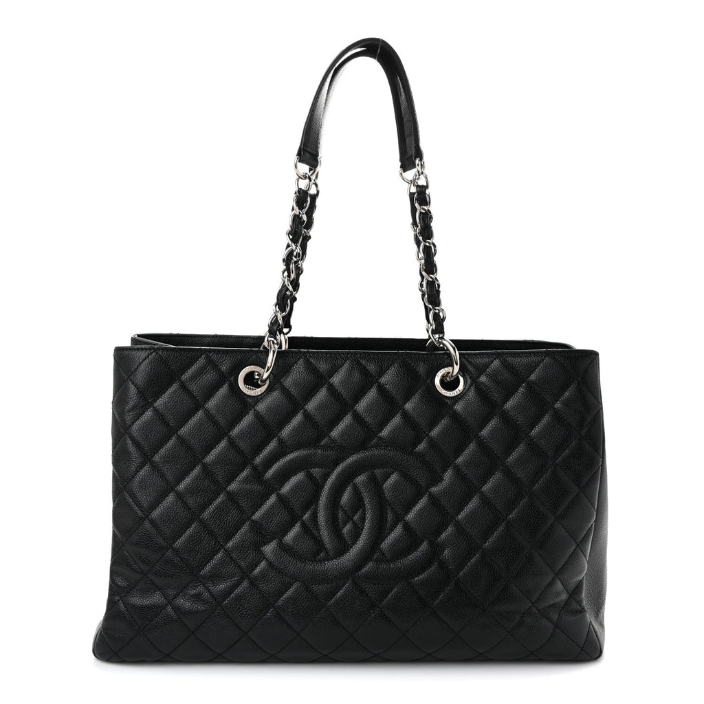 Caviar Quilted XL Grand Shopping Tote GST Black