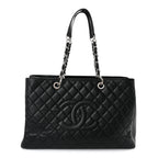 Caviar Quilted XL Grand Shopping Tote GST Black