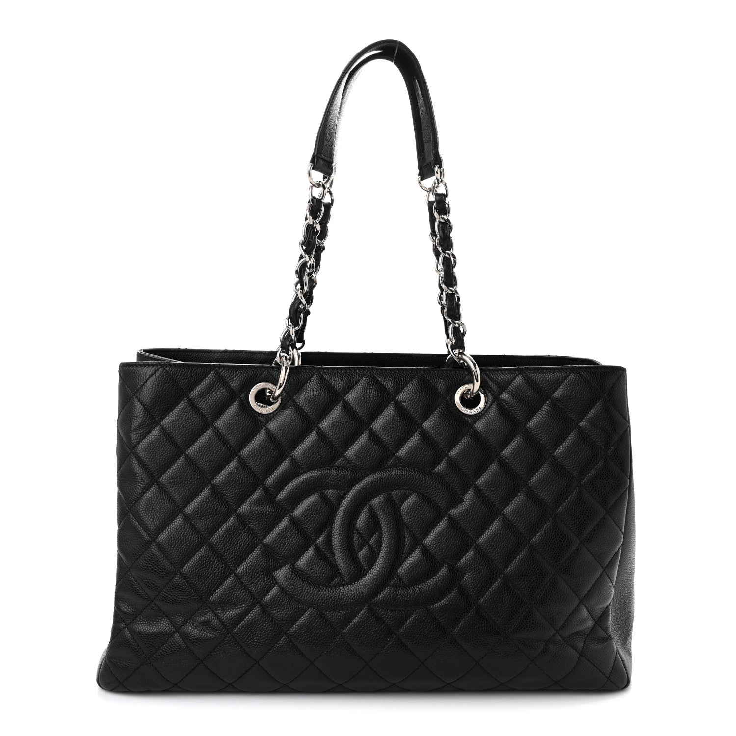 Caviar Quilted XL Grand Shopping Tote GST Black