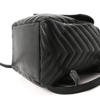 Lambskin Matelasse Monogram Joe Backpack Black