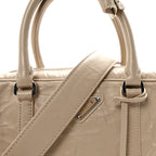 Nappa Antique Medium Re-Edition 2001 Two Handle Bag Deserto