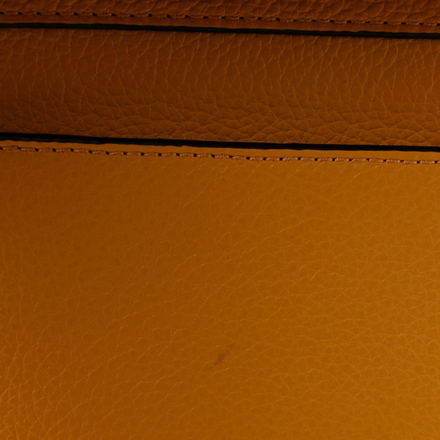 Raffia Small Grain Calfskin Medium Marcie Basket Yellow