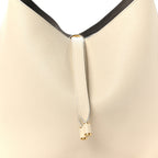 Grained Calfskin Small Marcie Hobo Bag Sweet Beige