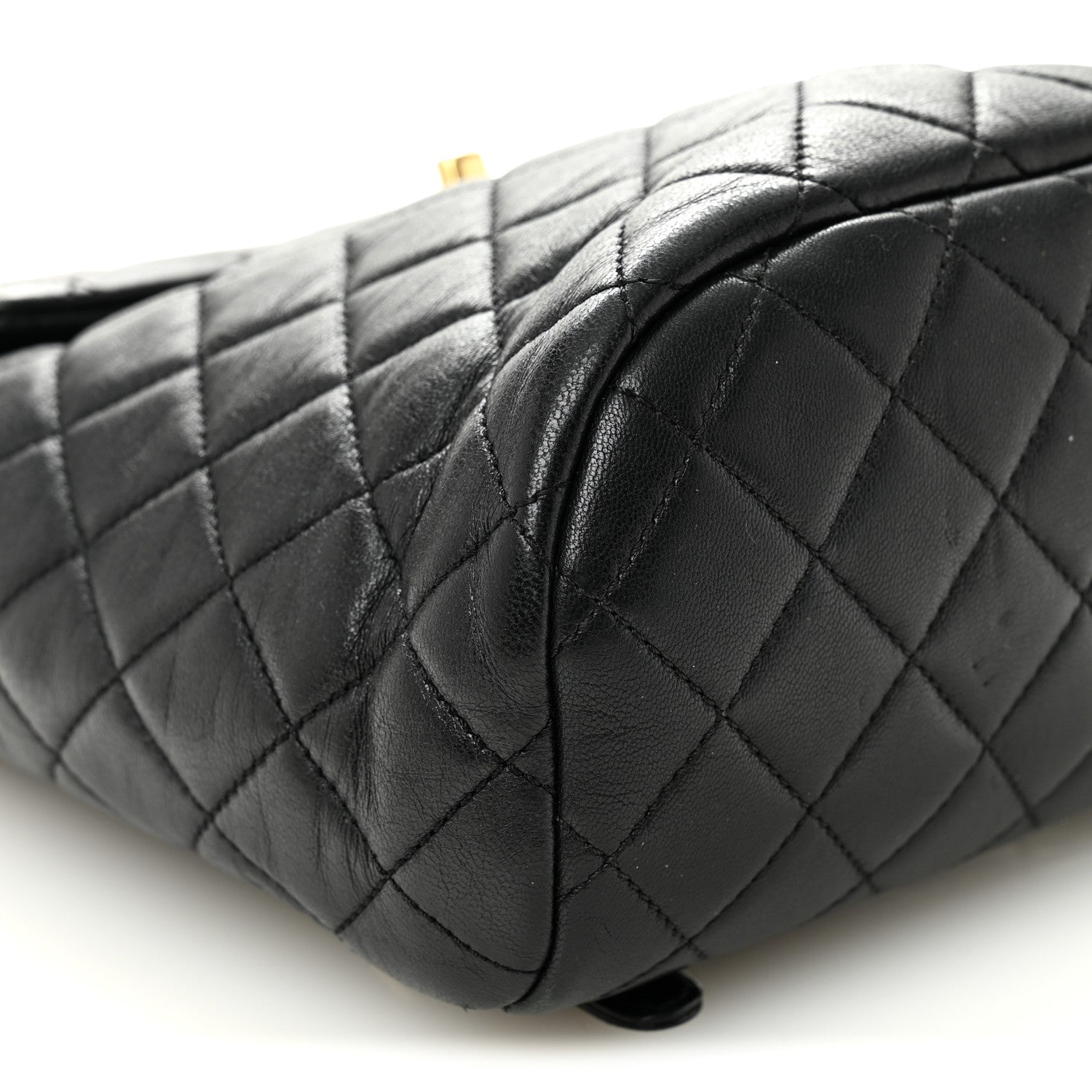 Calfskin Quilted Mini Urban Spirit Backpack Black