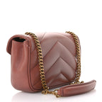 Lambskin Chevron Quilted Mini Loulou Hortensia