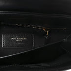 Calfskin Y Quilted Monogram Toy Loulou Crossbody Bag Black