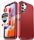 Entronix Bundle Compatible with Galaxy S22 - Heavy Duty Case & 2 Clear Screen Protectors
