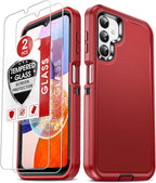 Entronix Bundle Compatible with Galaxy S23 FE - Heavy Duty Case & 2 Clear Screen Protectors