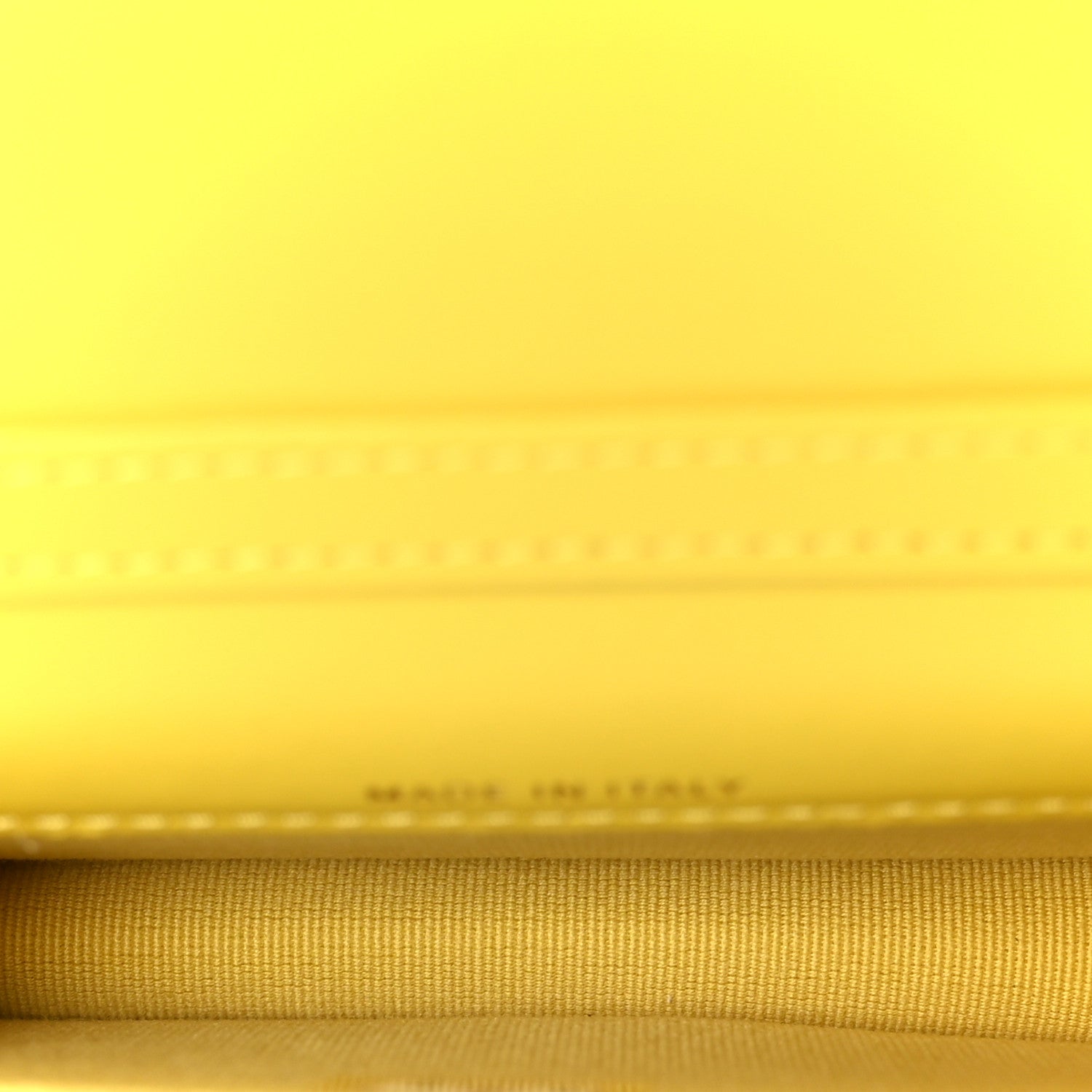 Lambskin Quilted Enamel Logo Flap Card Holder On Chain Yellow