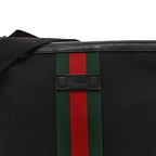 Techno Canvas Web Messenger Bag Black