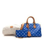 Calfskin Monogram Speedy P9 Bandouliere 25 Blue