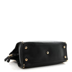Vitello Rockstud Dome Shopper Black