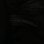 Polyester Cotton Medium The Teddy Traveler Tote Bag Black