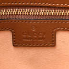 GG Supreme Monogram Medium Padlock Shoulder Bag Beige Ebony Brown Sugar