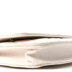 Caviar Quilted Wallet On Chain WOC White