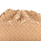 Nappa Maxi Intrecciato The Pouch Oversized Clutch Almond