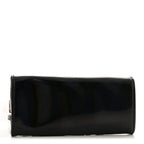 Patent Vegan Leather Small Shopping Bag Black Rainbow