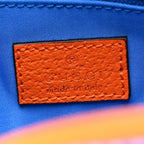 Jersey GG Monogram All Over Sporty Flap Backpack Blue Multicolor