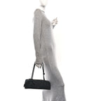 Nubuck Medium Le Teckel Bag Black Anthracite