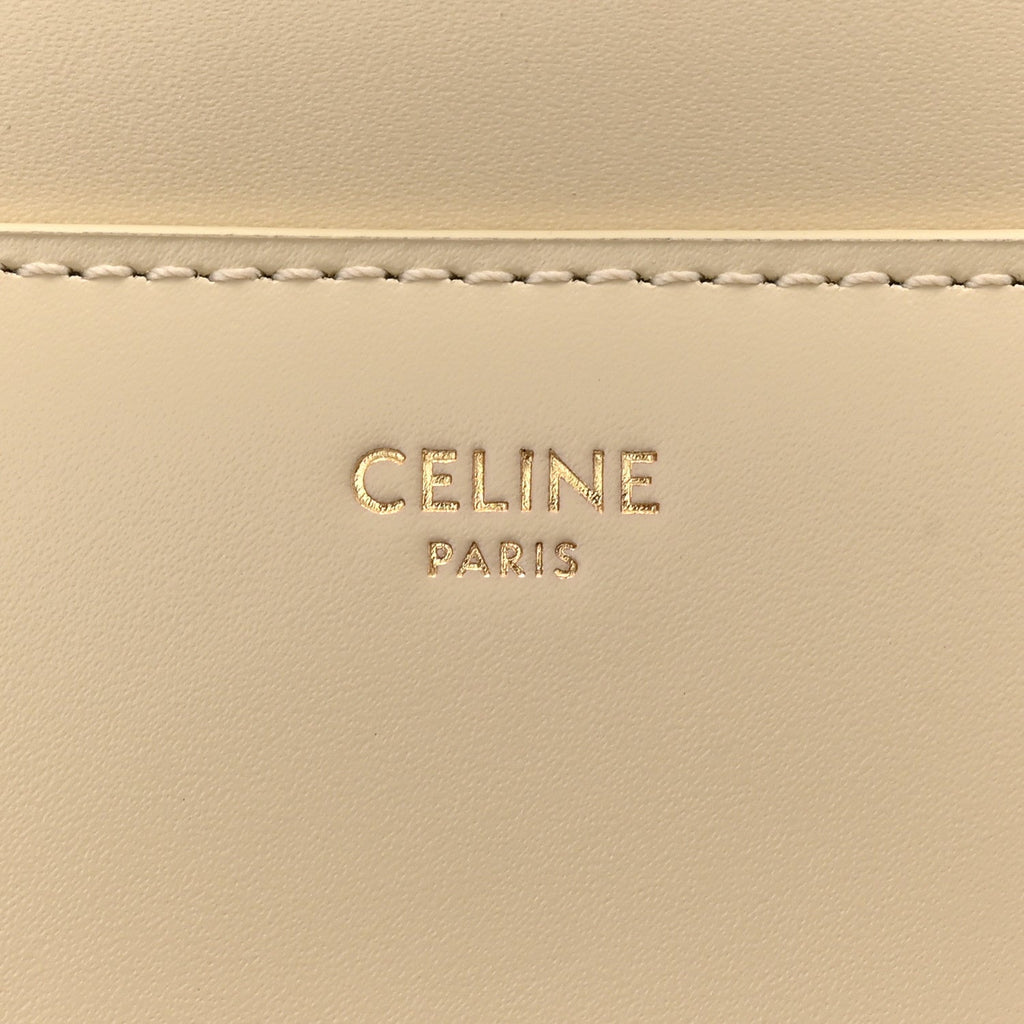 Satinated Calfskin Small 16 Top Handle Bag Beige