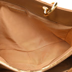 Caviar Quilted Grand Shopping Tote GST Beige