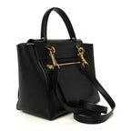 Grained Calfskin Micro Belt Bag Black