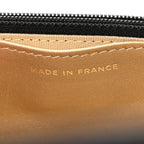 Lambskin Quilted CC Pearl Crush Wallet on Chain WOC Black