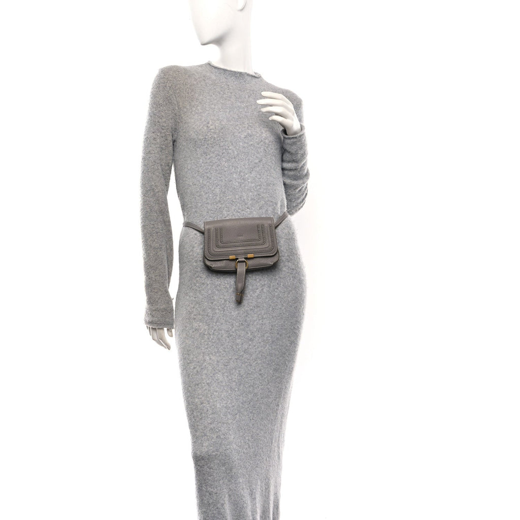 Calfskin Marcie Convertible Belt Bag Cashmere Grey