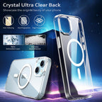 Entronix [Magnetic] Case Compatible with iPhone 16E - [Hard Back] Thick Clear