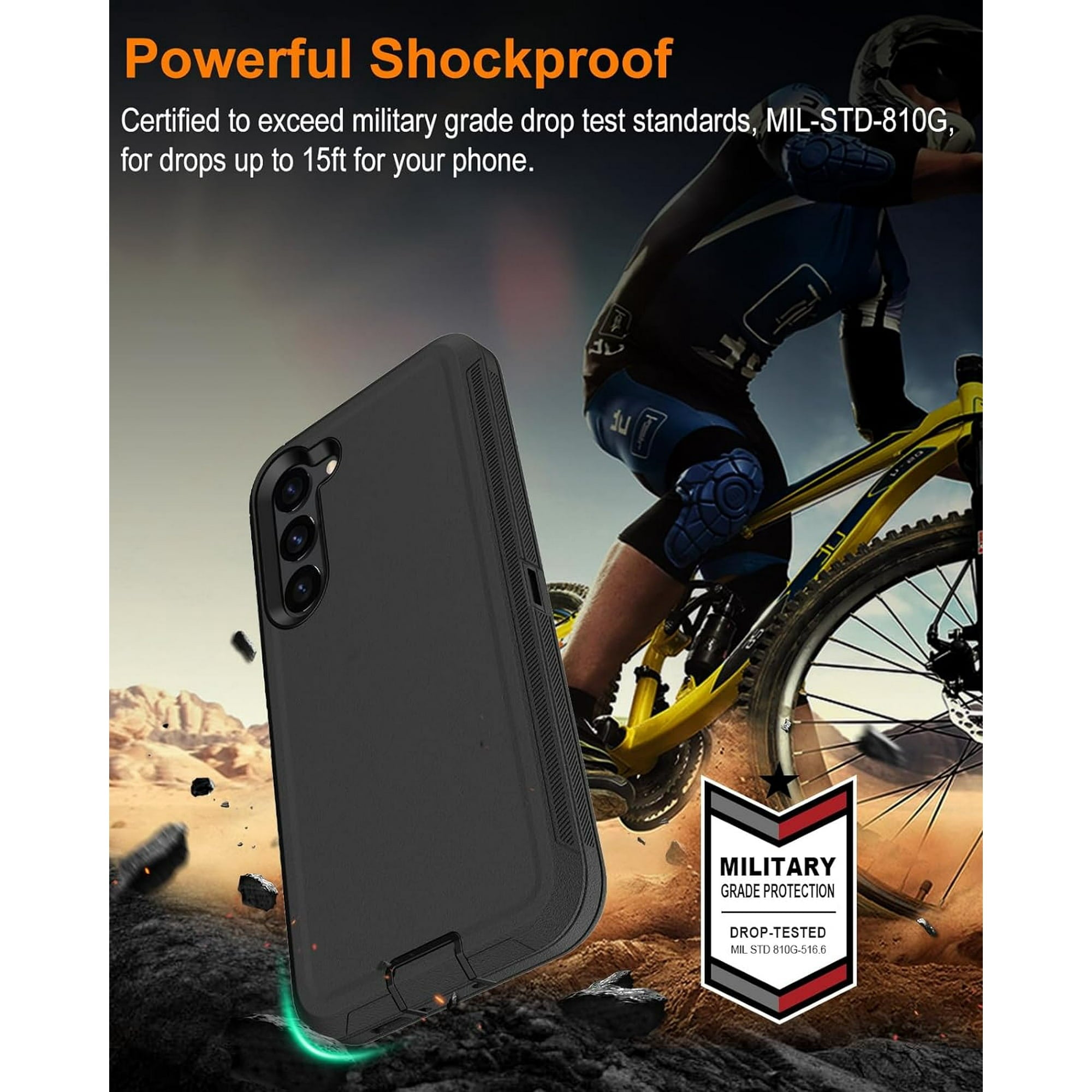 Entronix Bundle Compatible with Galaxy S25 - Heavy Duty Case & 1 Clear Screen Protector