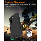 Entronix Bundle Compatible with Galaxy S25 Plus - Heavy Duty Case & 1 Clear Screen Protector