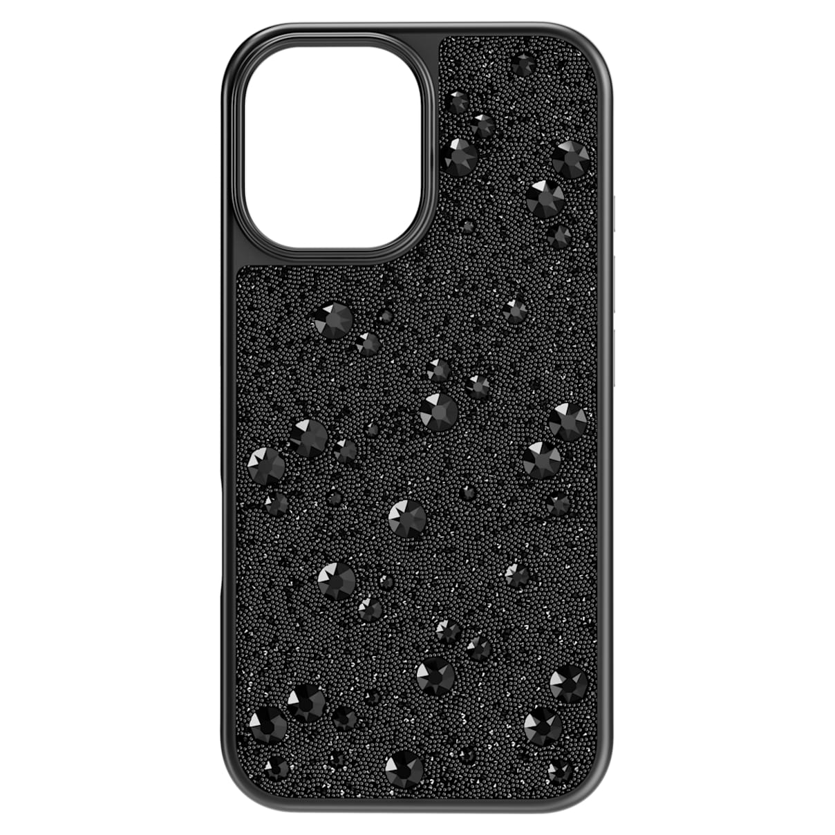 High smartphone case, Scattered design, iPhone 16, Black
