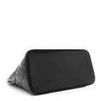 Caviar Quilted Medallion Tote Black