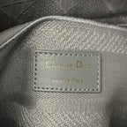 Canvas Embroidered Cannage Medium Lady D-Lite Gray