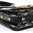 Oblique Square DiorAddict Flap Navy Blue