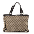 Monogram Medium Abbey Tote  Brown