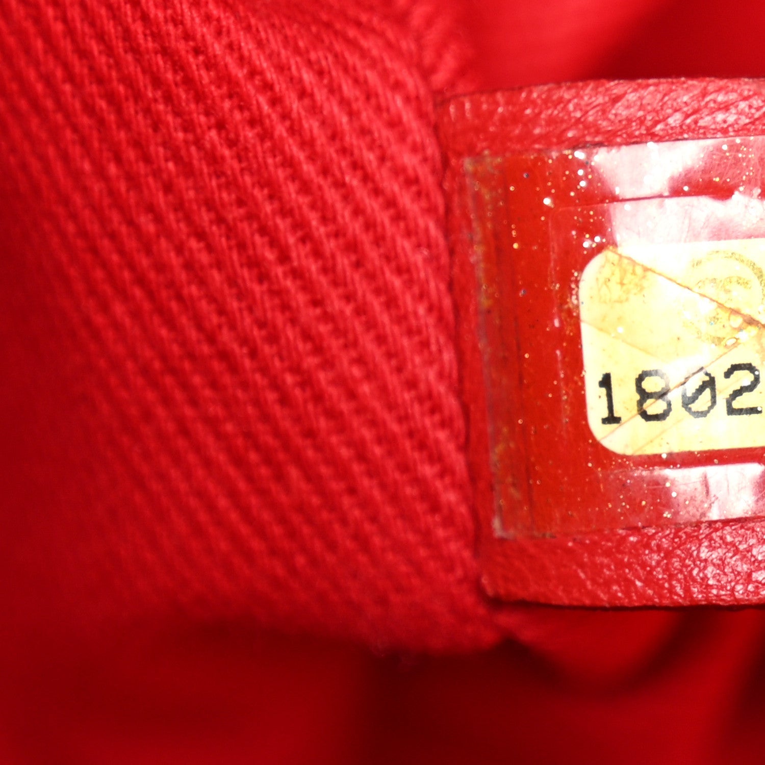 Suede Quilted Whipstitch Flap Red