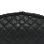 Caviar Quilted Timeless Clutch Black