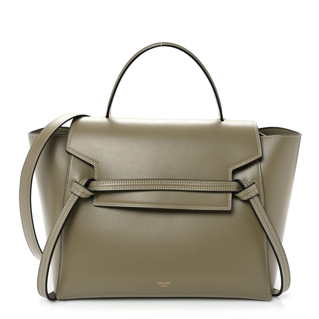 Smooth Calfskin Mini Belt Bag Light Khaki Cream