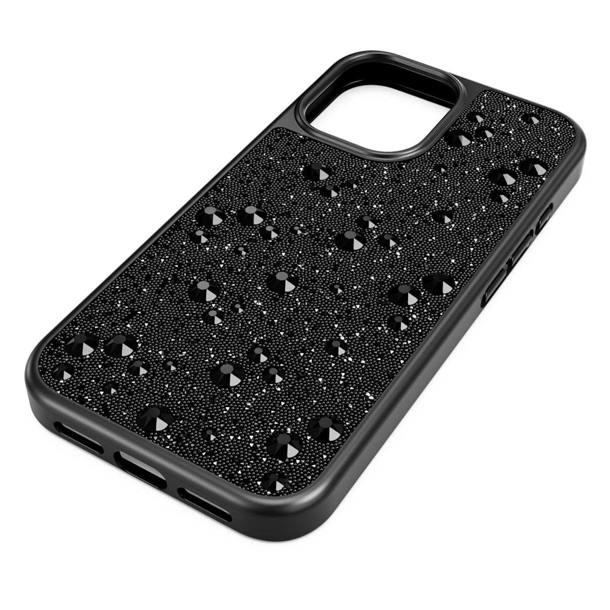 High smartphone case, Scattered design, iPhone 16, Black
