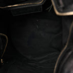 Chevre Gold Metallic Edge Hardware Velo Black