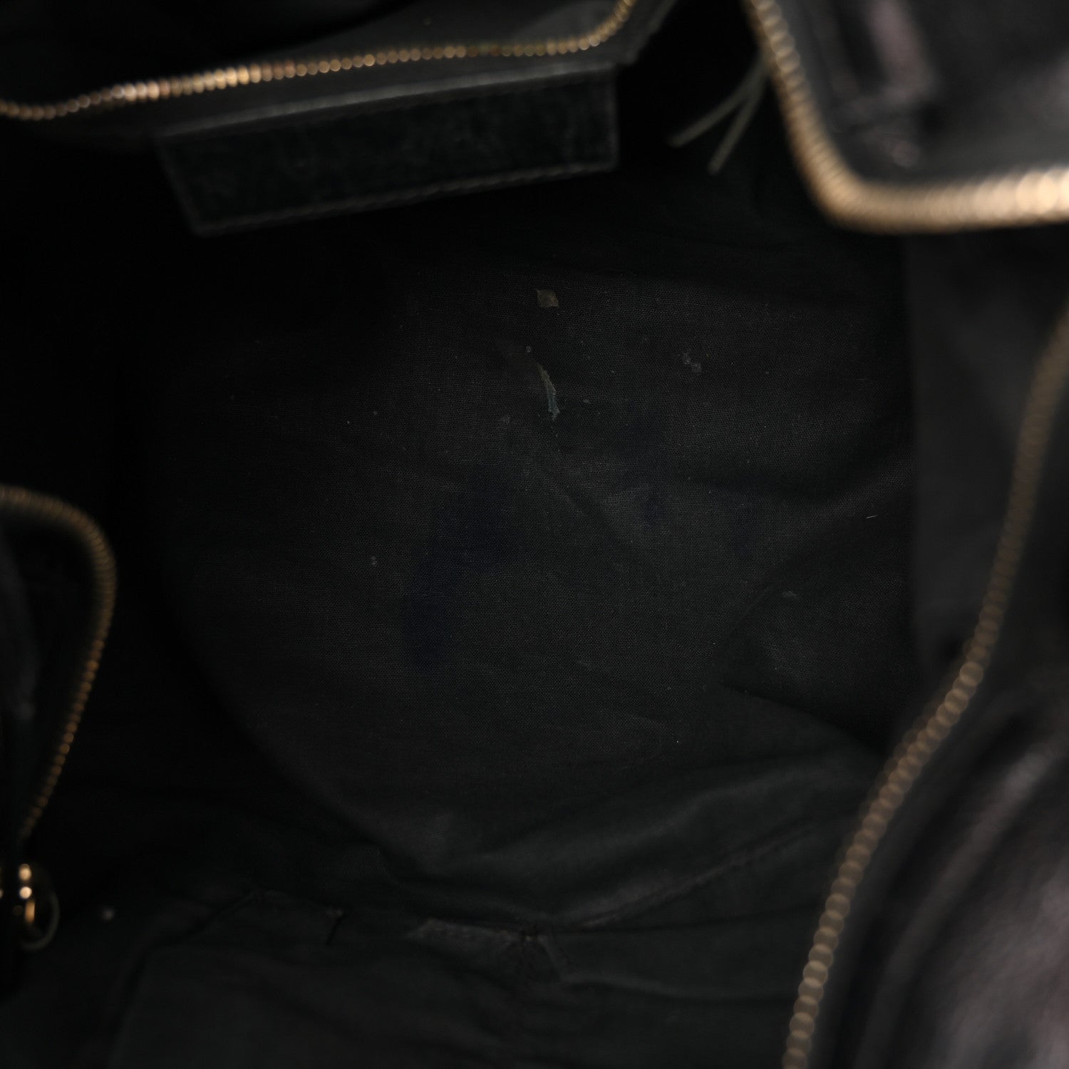 Chevre Gold Metallic Edge Hardware Velo Black