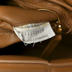 Nappa Maxi Intreccio Padded Cassette Crossbody Bag Caramel