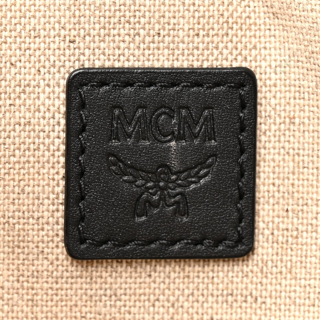 Calfskin Linen Small Travia Crossbody Black