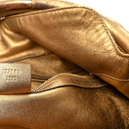 Snakeskin Large Indy Top Handle Hobo Gold
