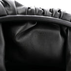 Smooth Butter Calf The Pouch Oversized Clutch Black