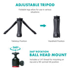 Movo uVlogger Kit for Android with Light, Mic, Phone Mount, Tripod