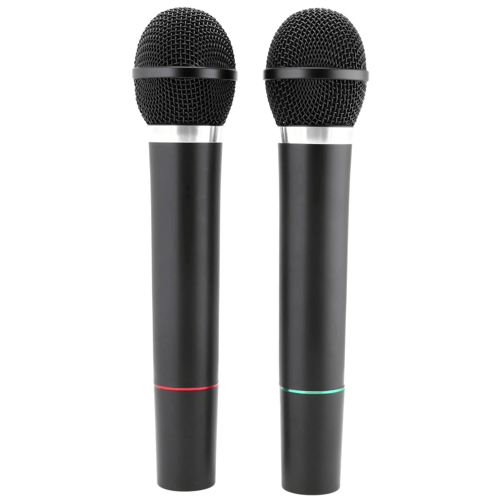 Professional Dual Microphone Kit with Wireless Transmitter