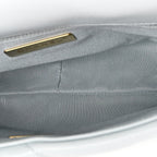 Lambskin Quilted Medium Chanel 19 Flap Light Blue