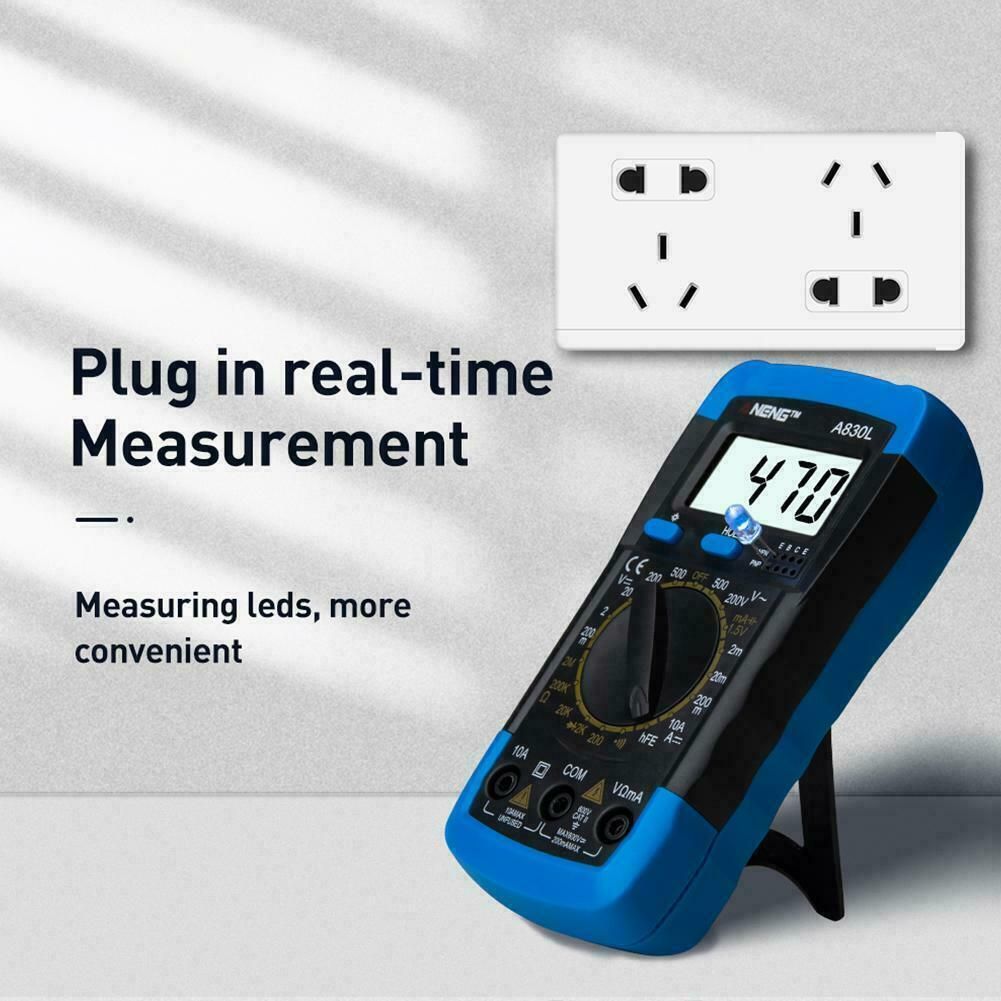 Digital Multimeter AC DC Voltmeter Ammeter Ohmmeter Volt Checker Meter XL830L USA